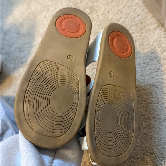 Livie & Luca Paz Pearl White Strappy Kids Sandals Sz 13 - Picture 3 of 4